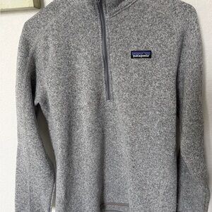 Patagonia Men's Heather Gray Quarter-Zip Pullover